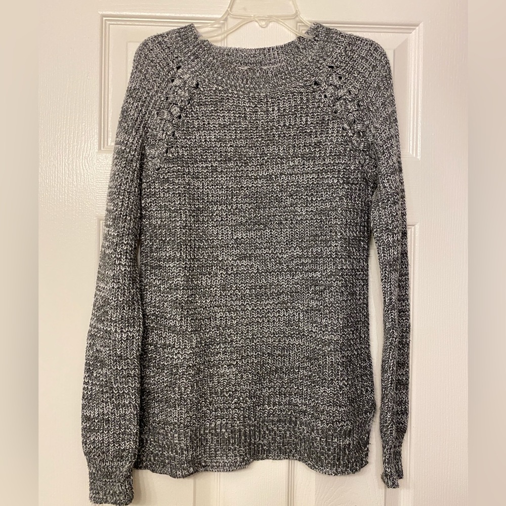 Juniors SO Dark Gray Heather Sweater